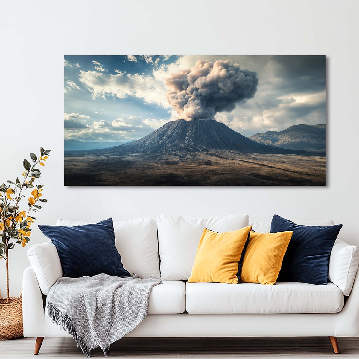 Light Gray Mysterious Nature Canvas Wall Art for Living Room Prints Artwork Bedroom Office Decor