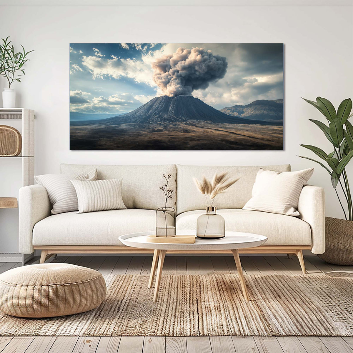 Light Gray Mysterious Nature Canvas Wall Art for Living Room Prints Artwork Bedroom Office Decor