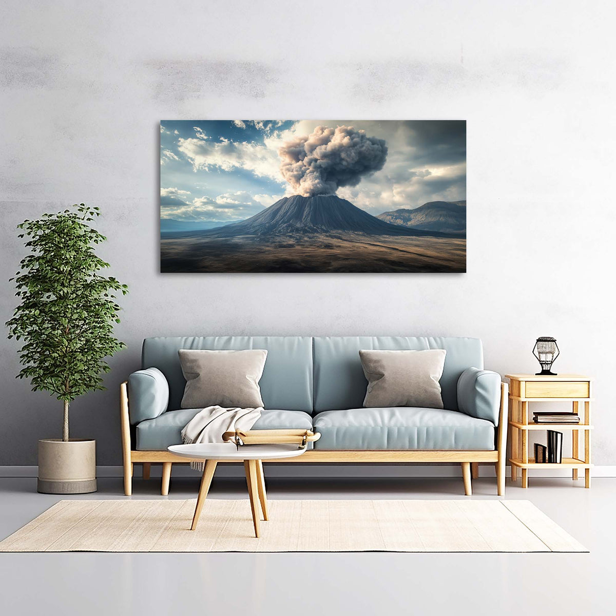 Light Gray Mysterious Nature Canvas Wall Art for Living Room Prints Artwork Bedroom Office Decor